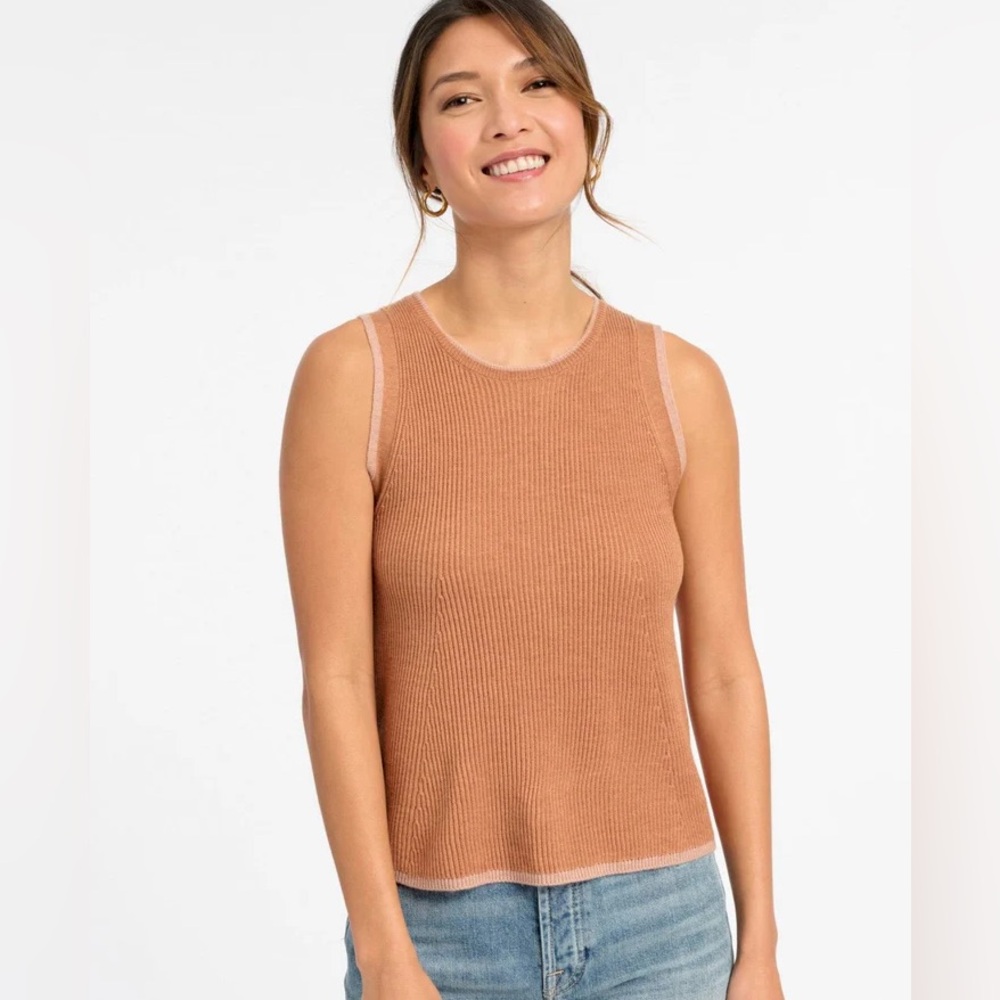 Splendid Ribbed Knit Tank Top • M